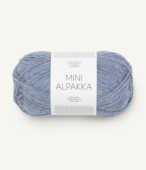 Hovedbilde Mini Alpakka 6221 Lys Blå melert